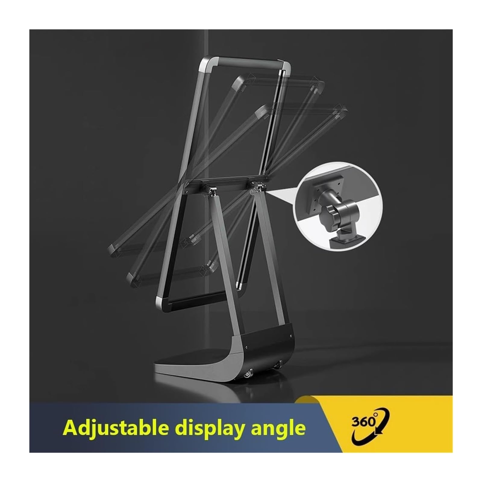 Soporte Para Carteles Resistente Al Viento, Soporte De Suelo Para Menús/Publicidad/Guías, Cartel Publicitario De Acera Con Ángulo Ajustable Para Iglesias, Escuelas Y Restaurantes, Negro, 50X100Cm