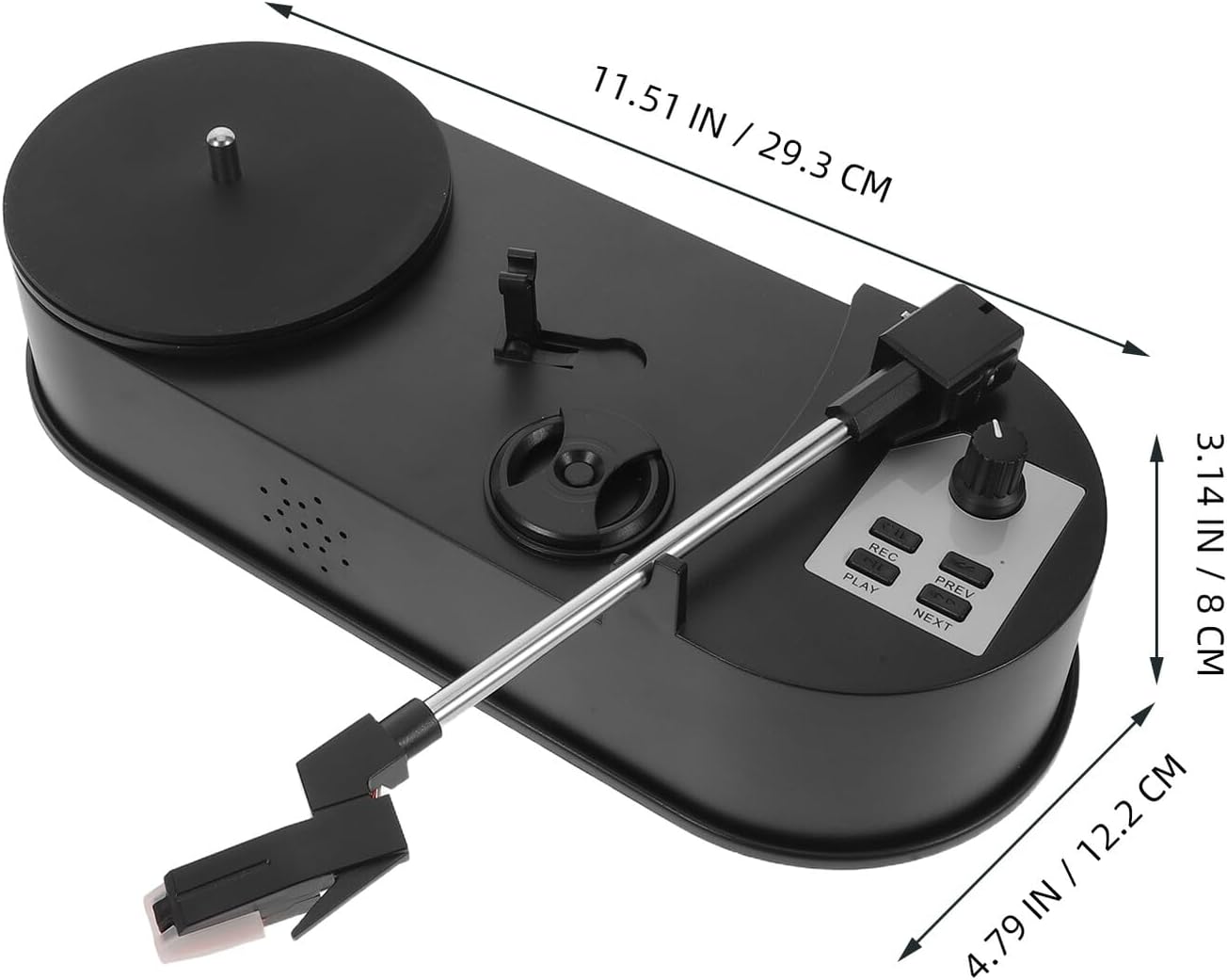 VALICLUD Vinyl Record Player Turntable with Built-in Speakers and Mp3 Converter for Music Enthusiasts Vintage Retro Phonograph Compatible with Vinyl Records Home Audio System