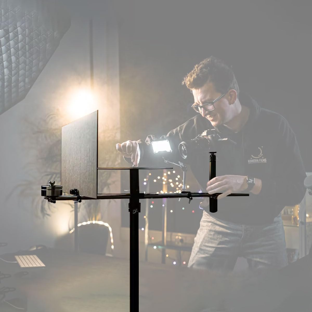 360 Video Booth Video Camera Rig Rotating Platform For Product ...