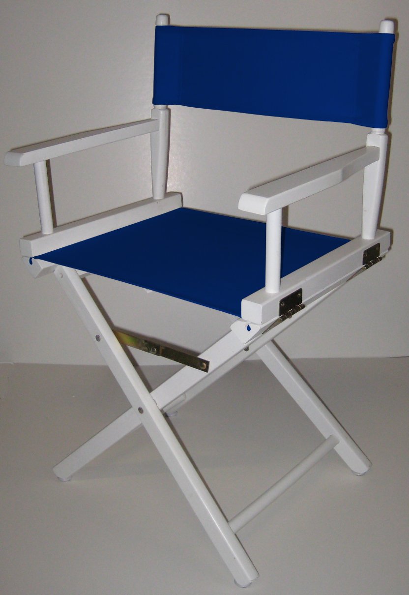 Casual Home 18-Inch Director Chair, White Frame