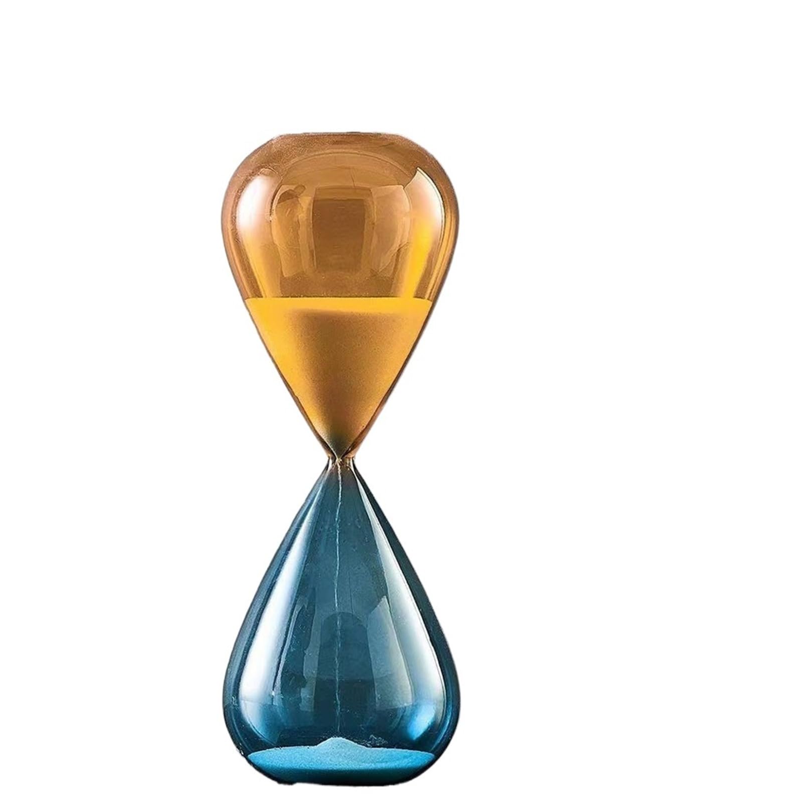 Zweifarbige Sanduhr-Ornament, 5/15/30-Minuten-Timer, minimalistischer Stil, Sprungfarbe, Sanduhr, Heimdekoration Für Hom(30min 8.5 * 24cm)