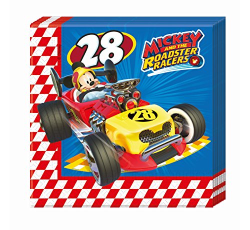 Serwetki Mickey Roadster Racers 33x33 cm, 20 sztuk