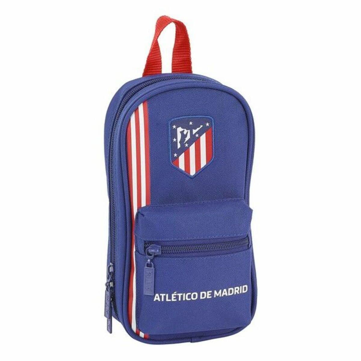 SAFTA Atlético de Madrid In Blue Official Toiletry Bag with 4 Cases and Useful 120 x 50 x 230 mm