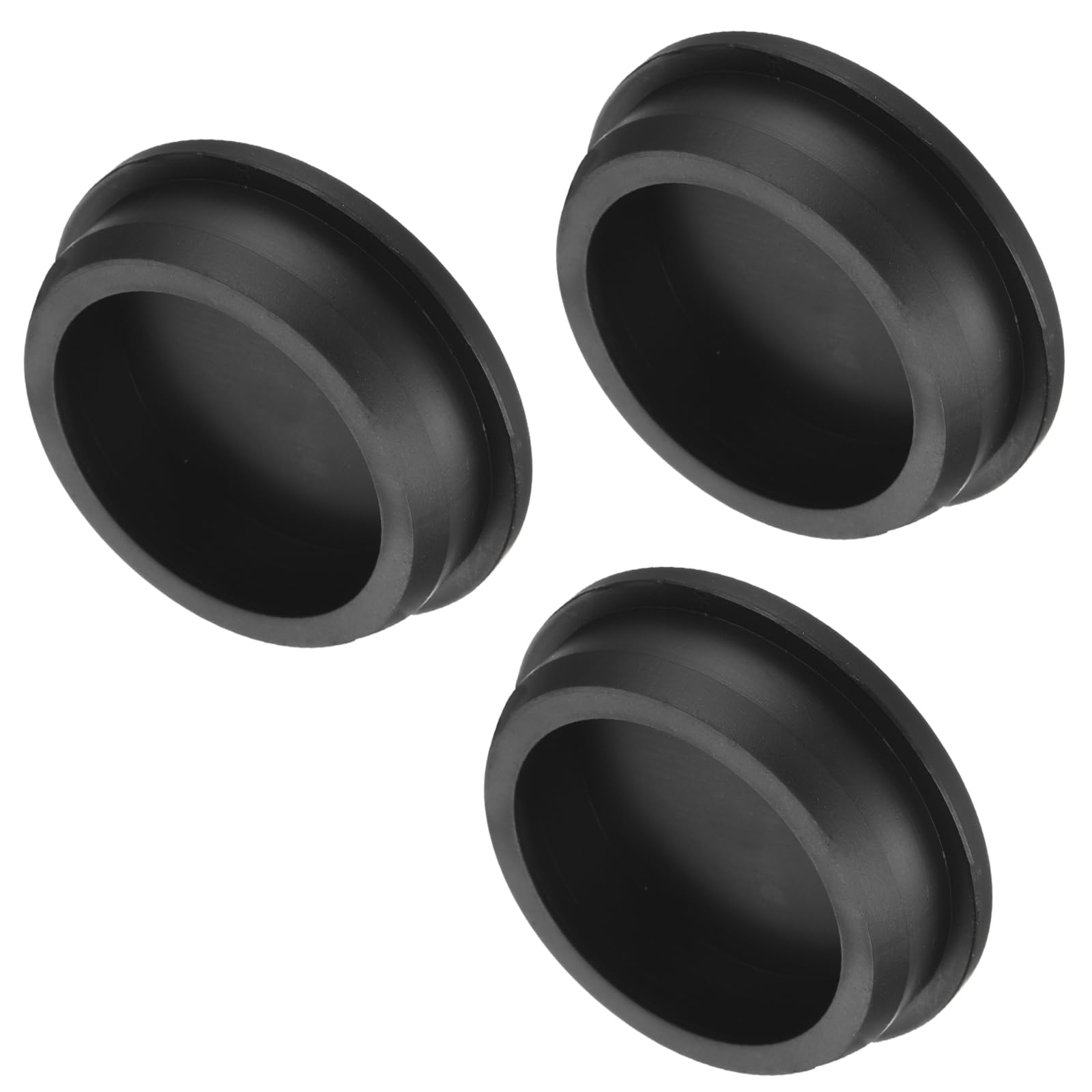 uxcell High Temp Silicone Plug Mount Dia 56.3mm/2.22 inch t Shaped Rubber Stopper Hole Plugs for Powder Coating Plating Waterproof Plugs Sealing Plugs Black Pack of 3(OD 62.5mm)