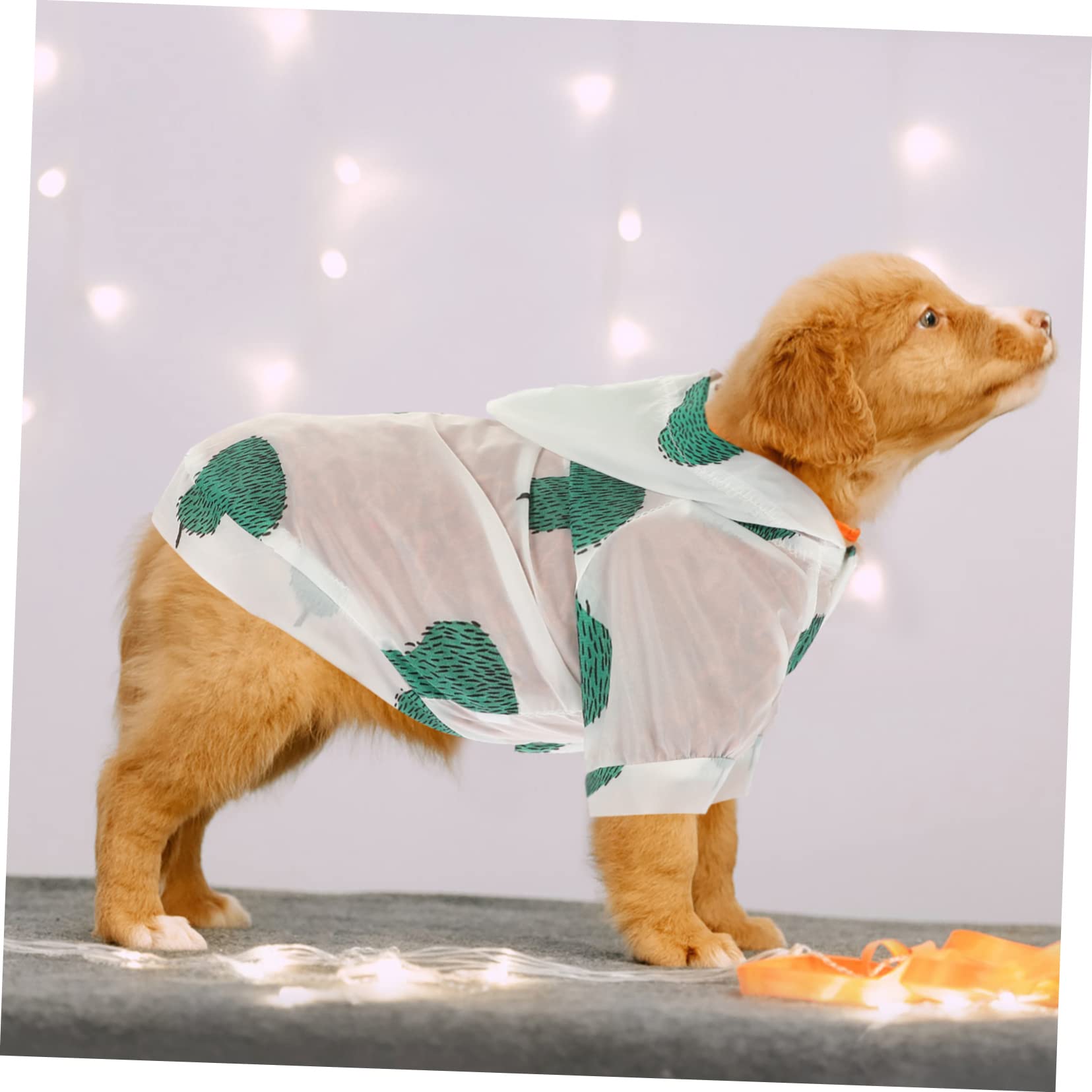 POPETPOP 5pezzi Cappottino Estivo per Cani con Cappuccio Abbigliamento Protettivo per Sole e Foto Comodo e Traspirante Taglia per Cani e Gatti
