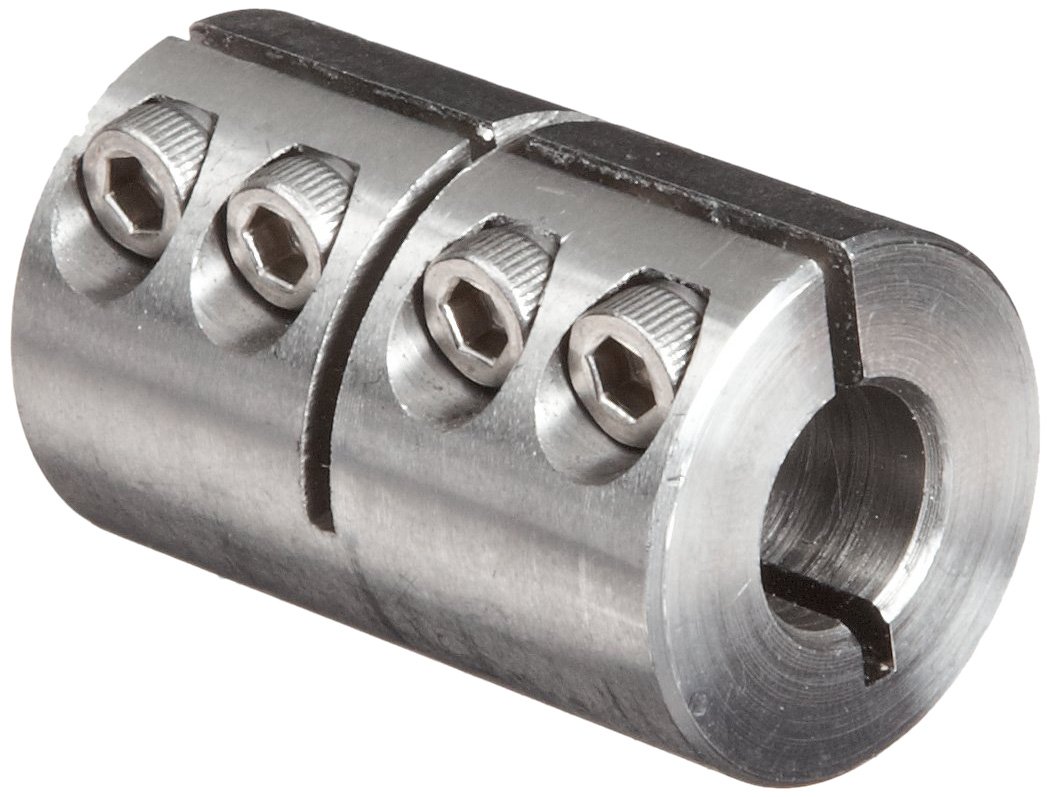 Climax Metal ISCC-037-037-S Clamp Coupling, Stainless Steel Grade 303, 3/8