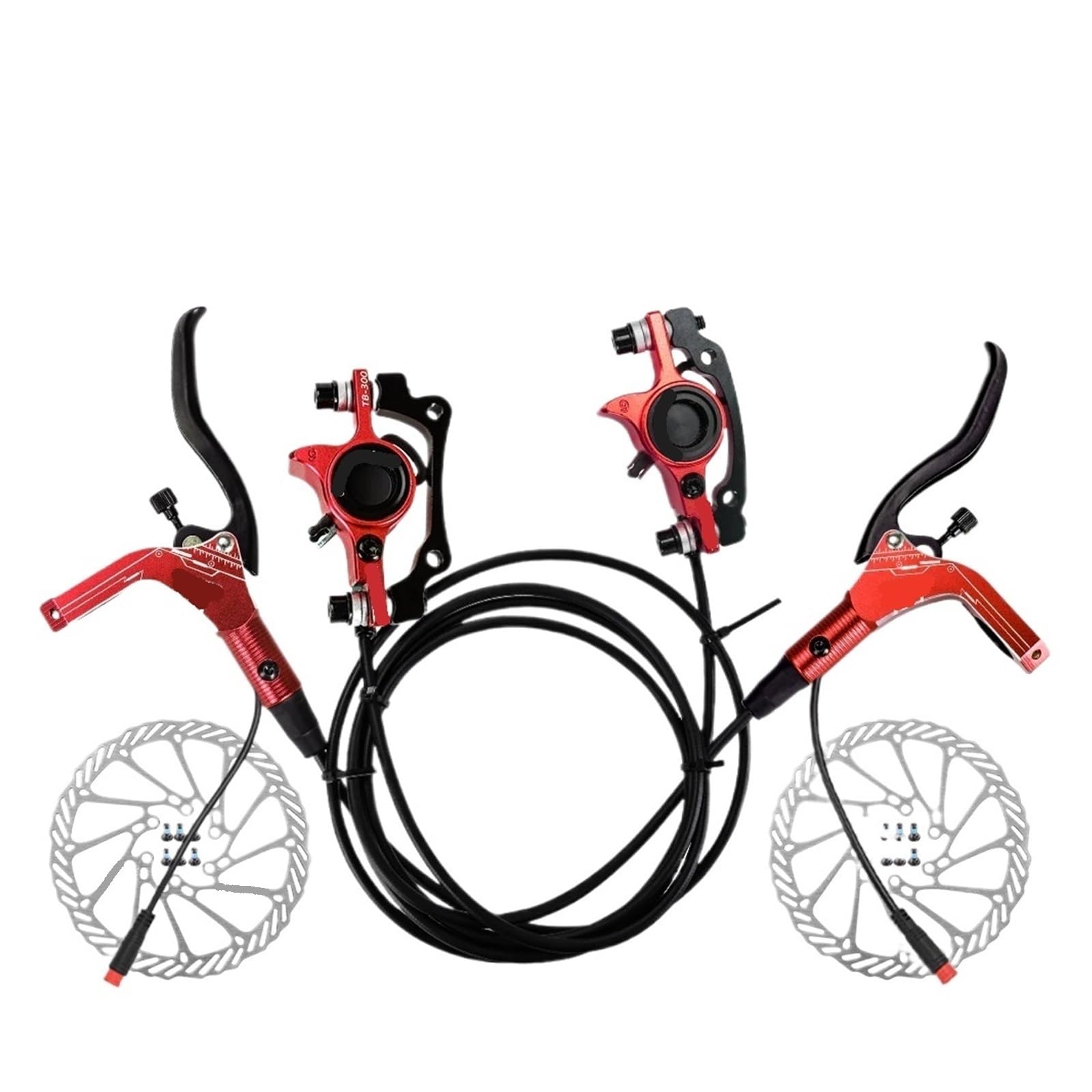 Juego de frenos disco hidráulico, palanca cambios, bicicleta, rotores 160mm