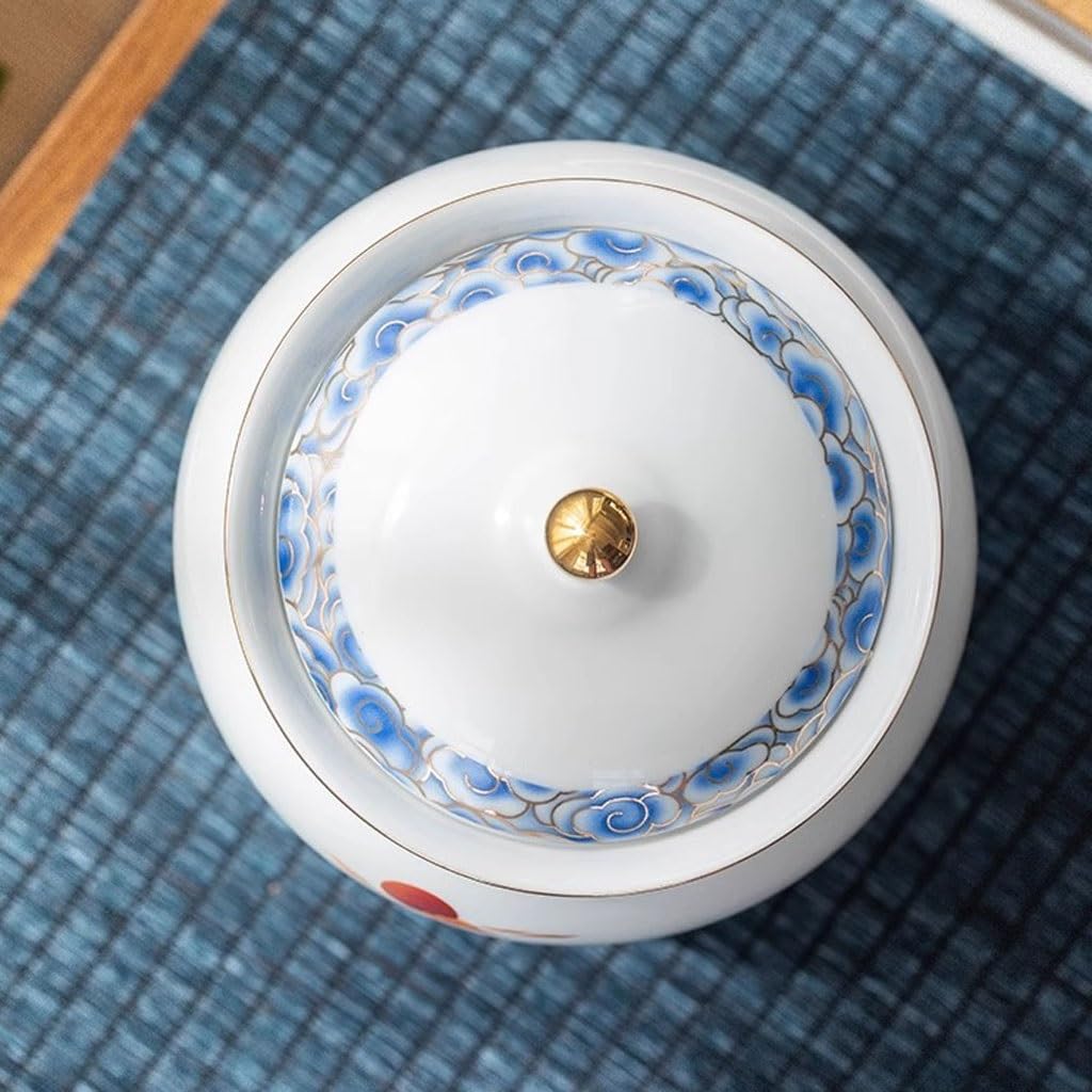 LYGSWDB Słoik na cukier Słoik na herbatę Zamknię słoik Ceramiczny pojemnik na herbatę Pu'er Słoik na herbatę Domowa stodoła na herbatę do serwowania mielonej kawy, herbaty, cukru, soli i innych