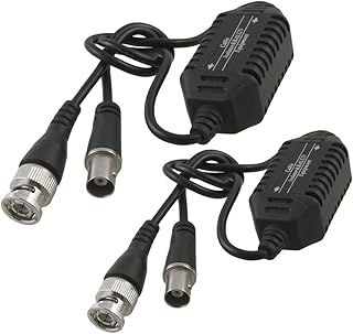 Lukovee CCTV BNC Male to Female Coaxial Video Ground Loop Isolator Balun(2 Pack)