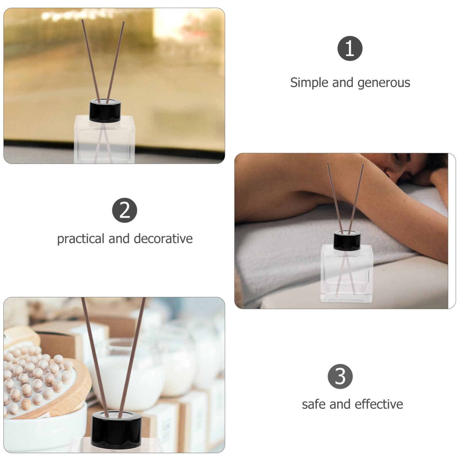 COHEALI 100pcs Essential Oil Diffuser Replacement Sticks Diffuser Sticks for Aroma Fragrance, 22.00X0.30X0.30CM, Brown, 14990475ZO9Z