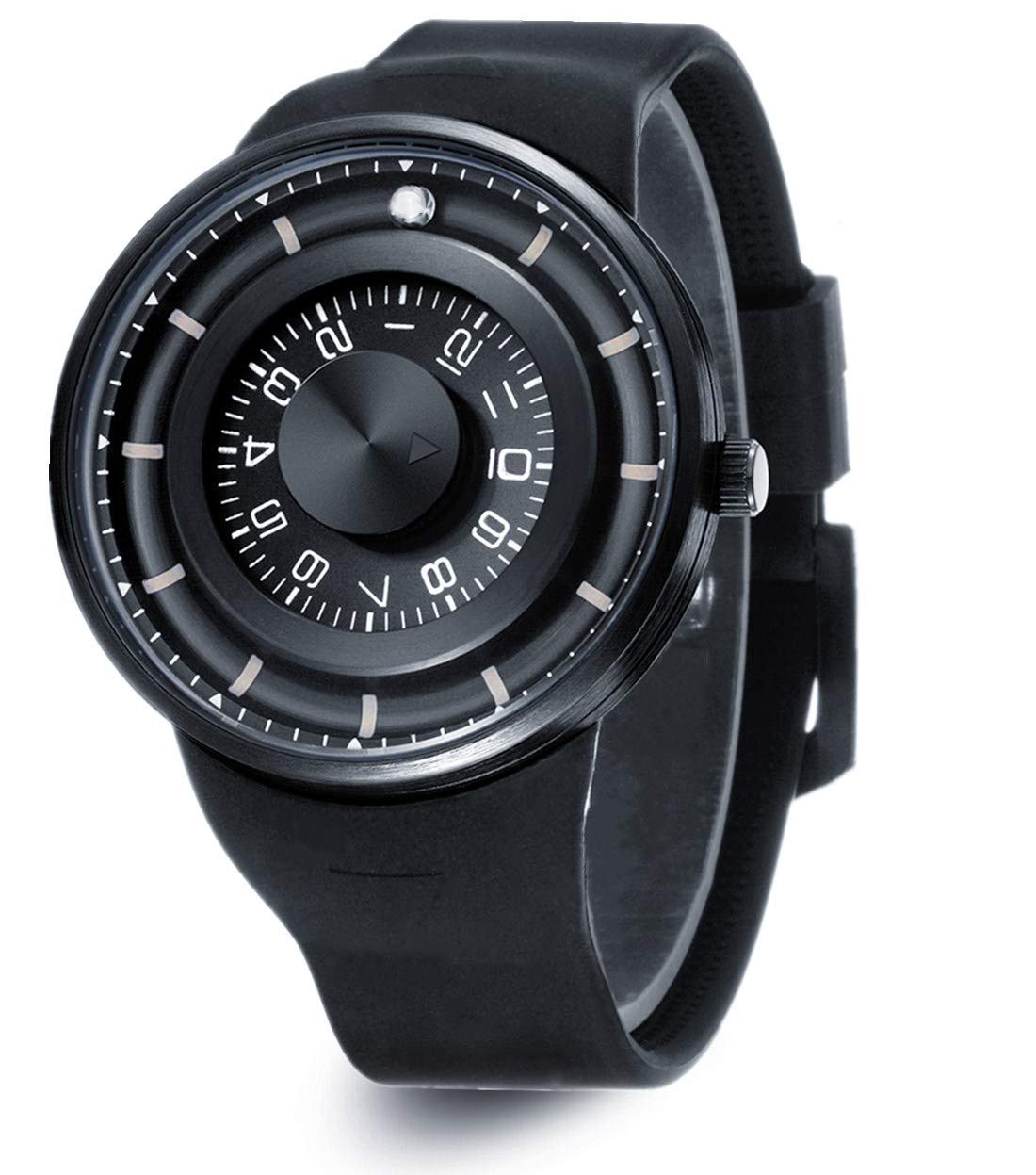 Skone Unique Men's Watches Waterproof, Fashion Silicone Strap Quartz Mens  Sport Wristwatch, Cool Big Face Watch for Men relojes de Hombre