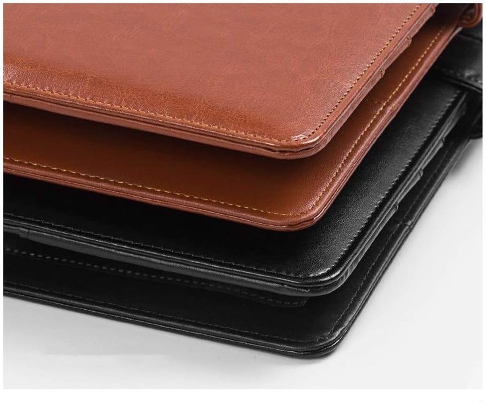 Porte-Documents A4 en Cuir avec Bloc-Notes Format Légal, Idéal pour Les Entretiens Professionnels. Pochettes Folio pour Le Travail De Bureau.