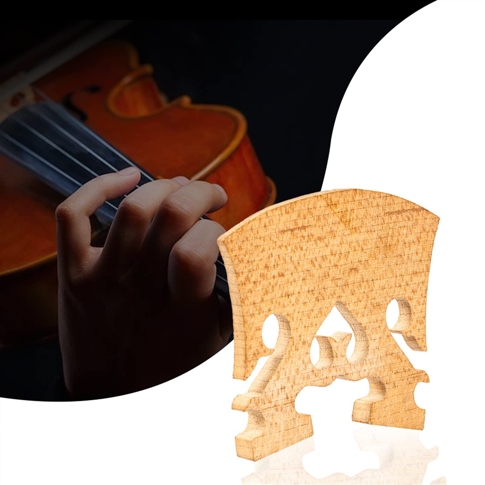 Parti di Ricambio Violino 10 Pezzi/1 Set Classic Bridge 4/4 Sostituzione del Ponte d'Acero Full Size