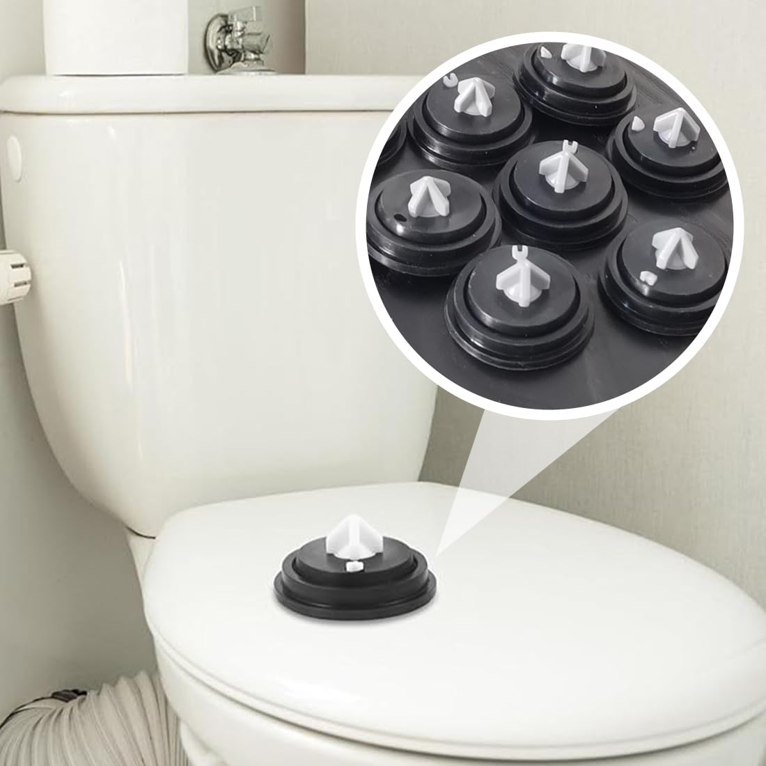 2 Pièces Membranes d'Étanchéité de Haute Qualité pour Vannes à Flotteur dans Réservoirs de Chasse d'Eau, Membrane d'Entrée Réservoir, Rondelles de Membrane de Valve, Flotteur (2PCS)