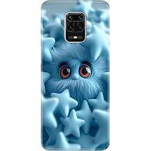 Xiaomi Redmi Note 9 Pro Max ile Uyumlu Silikon K l f, Artistic Temal  Desenli, Darbe Emici