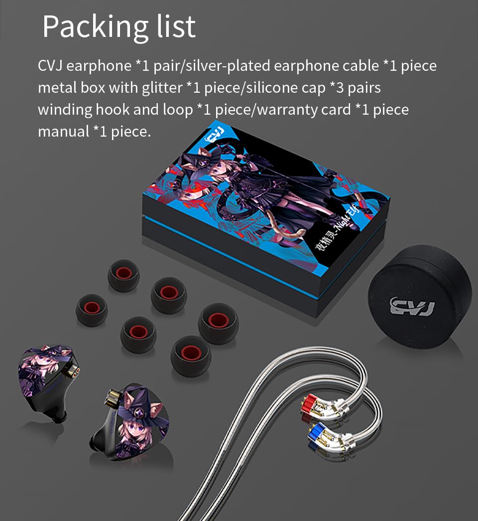 イヤホン CVJ ARIA Night Elf Amazon.com: EZ EAR CVJ Night Elf Good-Looking Dual-Channel