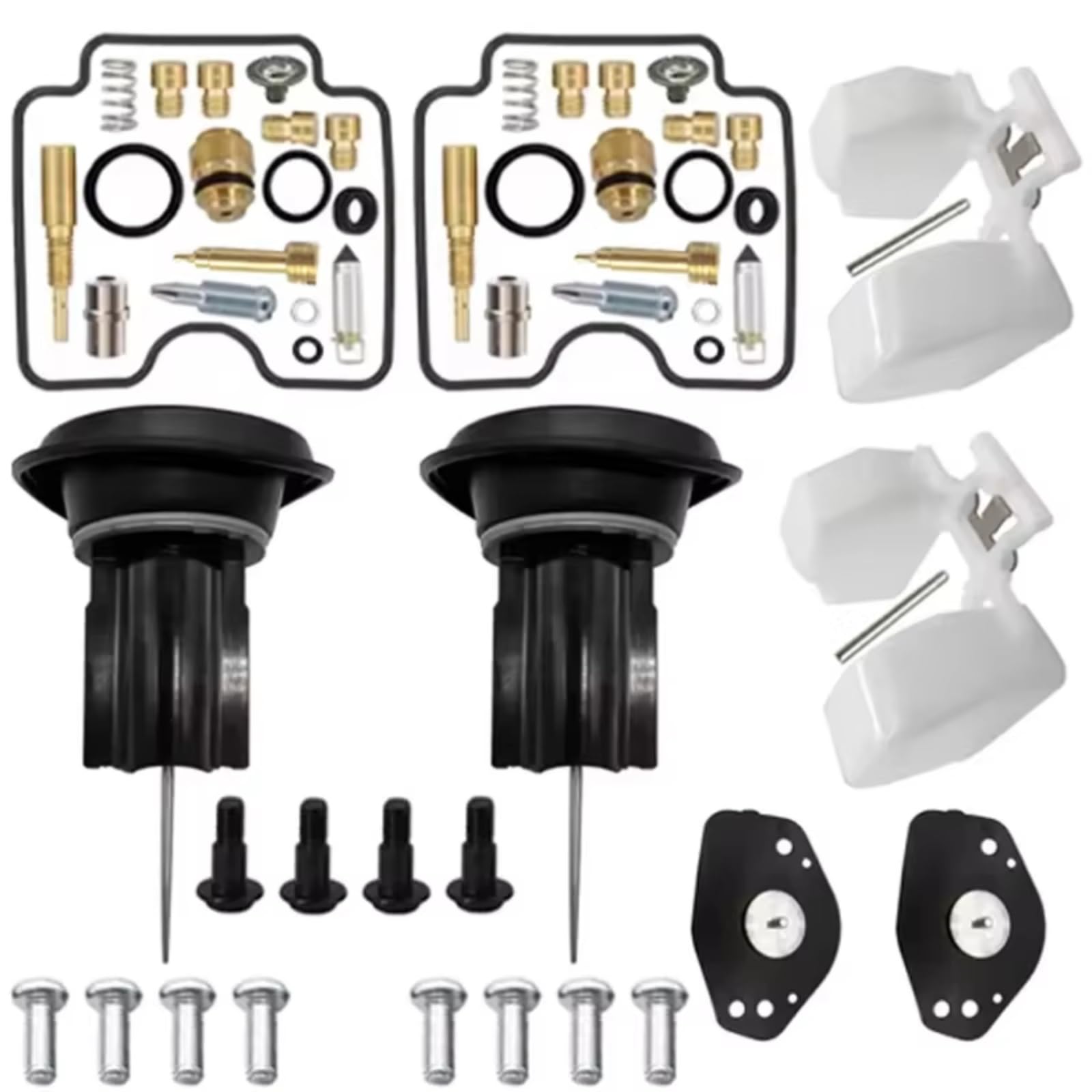 Kit De Reparación De Carburador De Motocicleta para Yamaha XVS1100 1999-2006 Xvs 1100 Flotador De Diafragma De Émbolo Kit de ReconstruccióN Carburador(Set 2)