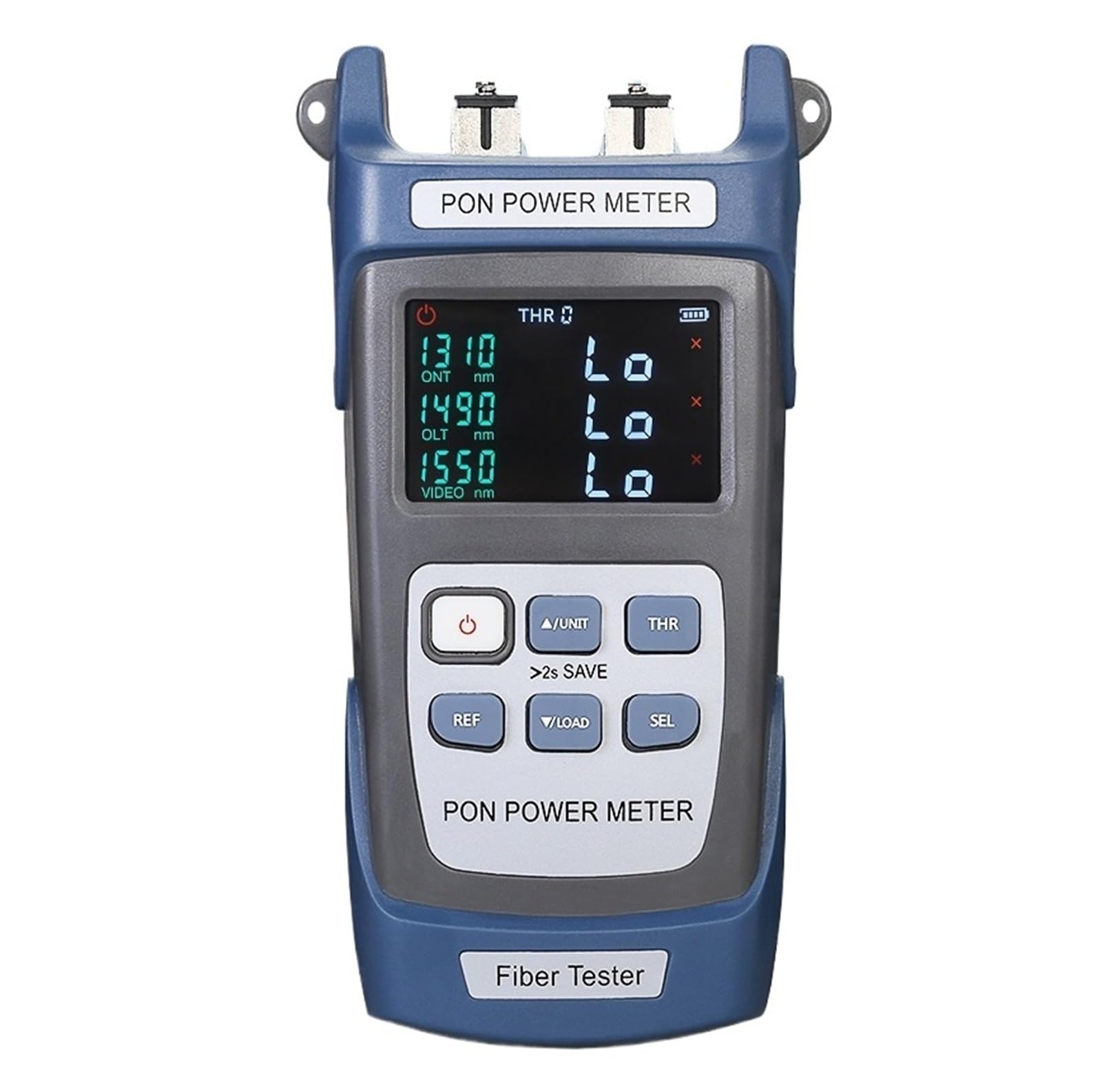Compteur de puissance optique portatif PON, Fiber optique AUA-350A/U, FTTX/ONT/OLT, 1310/1490/1550nm, avec Port APC/UPC(APC connector)