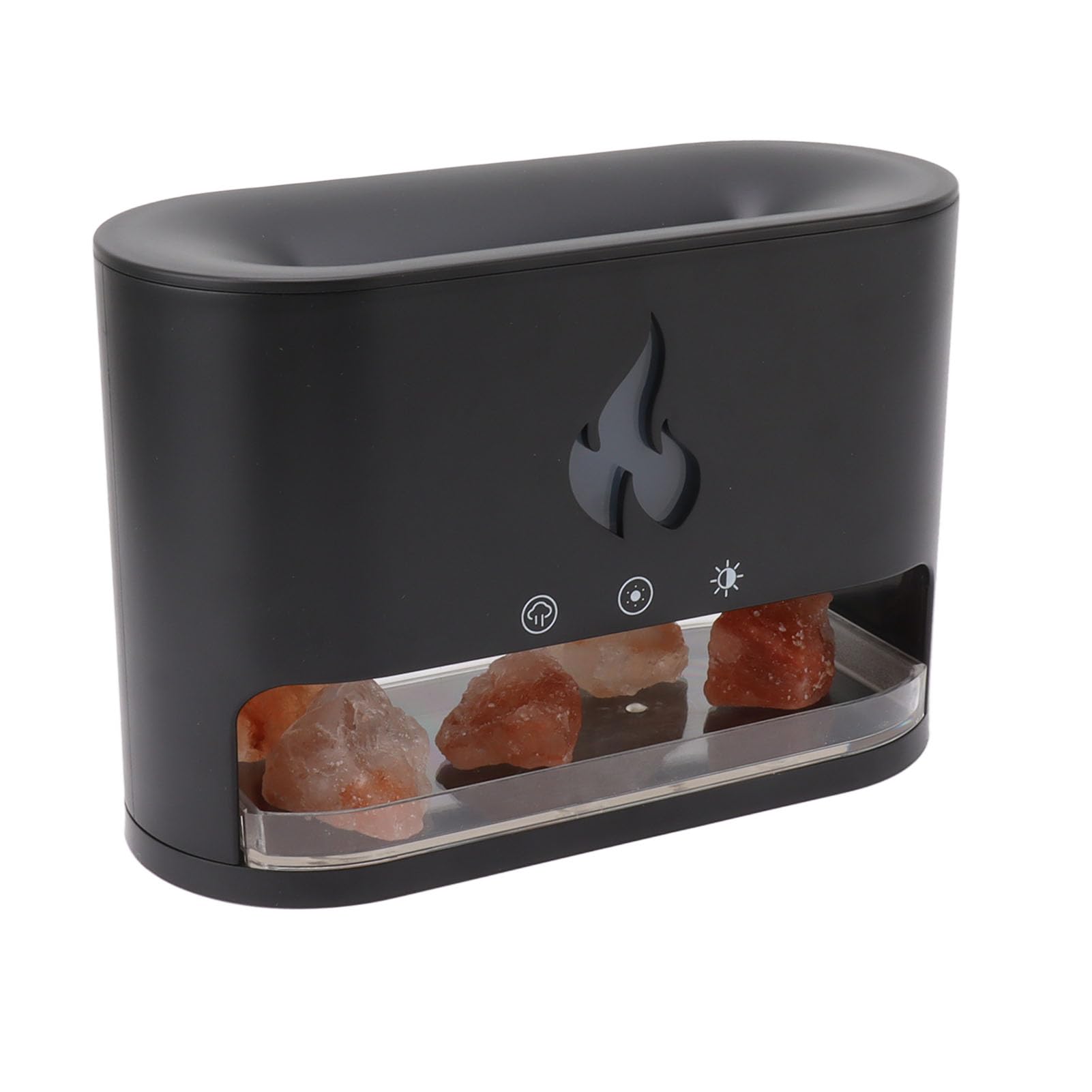 250 ml Diffusore di Fiamma Aromaterapia Umidificatore Realistico Effetto 3D per Home Office Relax Materiale ABS