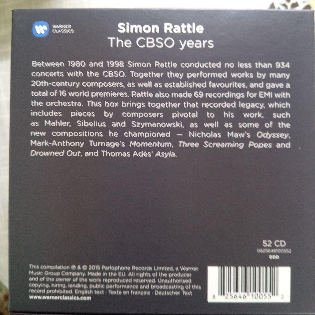 サイモン・ラトル＆バーミンガム市交響楽団録音集 Simon サイモン