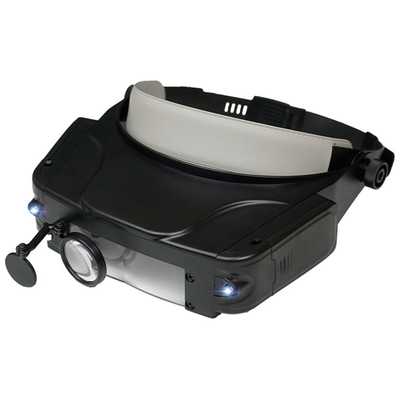 Functional Head Worn Magnifier with Changeable Lense for Detail Oriented Activity and Long Time Wear Comfortable Wear Magnifier