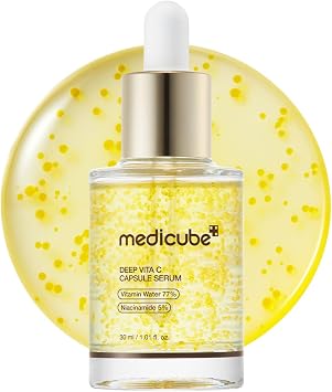 Medicube Vita C Capsule Serum - Clear Radiance, Tone Up, Capsule Serum, Toning, Intensive Moisturizing, Firmness, Luster Skin | Transparency Tone Up Capsule Serum, Toning, Intensive Moisturizing, Firm, Glossy Skin