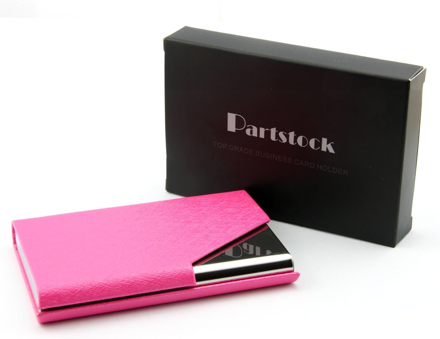 Partstock(TM) Ladys Cross Pattern PU Leather and Stainless