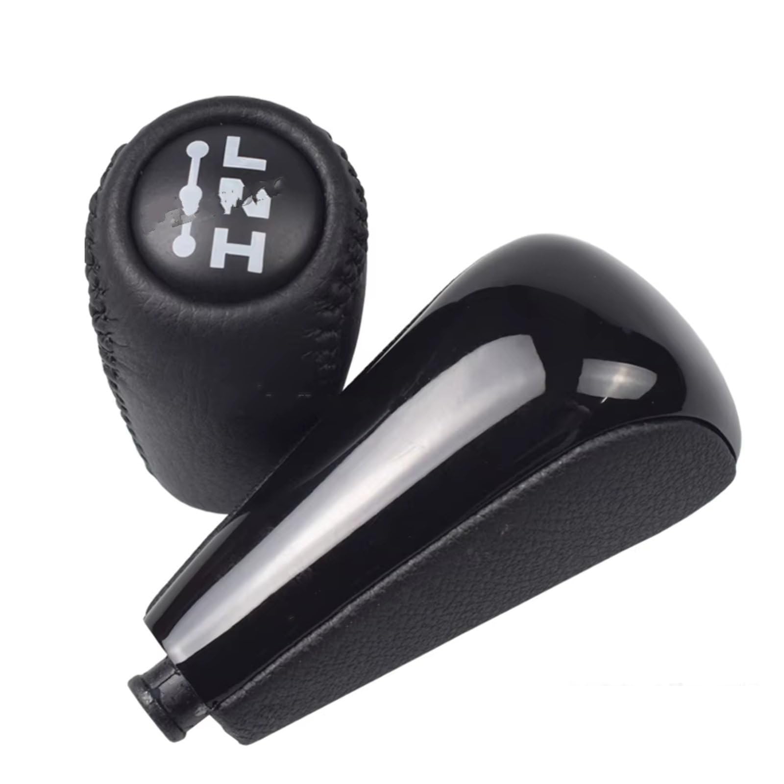HILLAR Car Gear Stick Knob for Toyota for Land for Cruiser for Prado FJ150 FJ120 2003-2009 Color Automatic Transmission Gear Shift Knob(Black-AB)