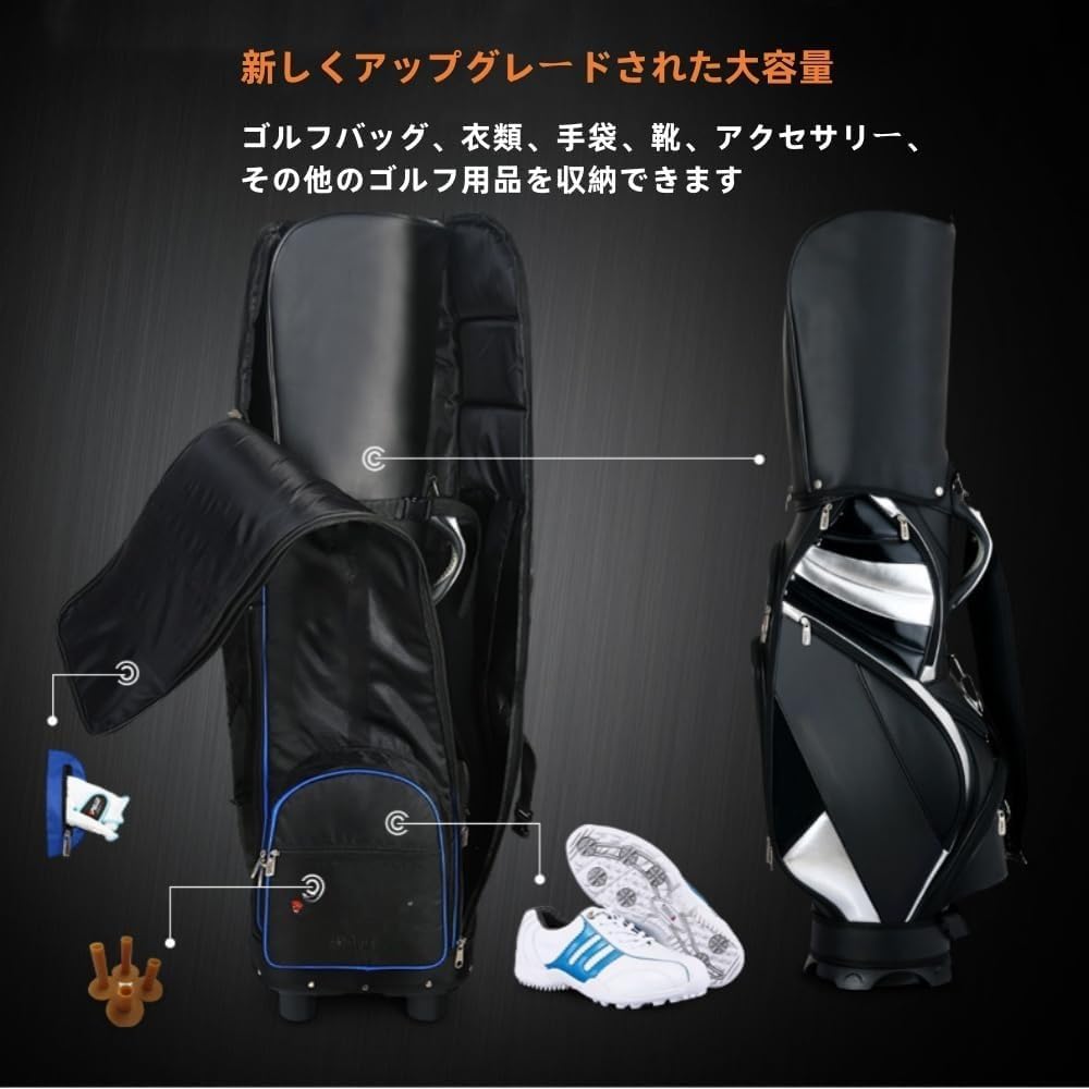 マスターバーニー キャディバッグ ブラック 9インチ 原英莉花プロ サイン入り ゴルフアパレル「MASTER BUNNY EDITION」が原英莉花プロモデルの