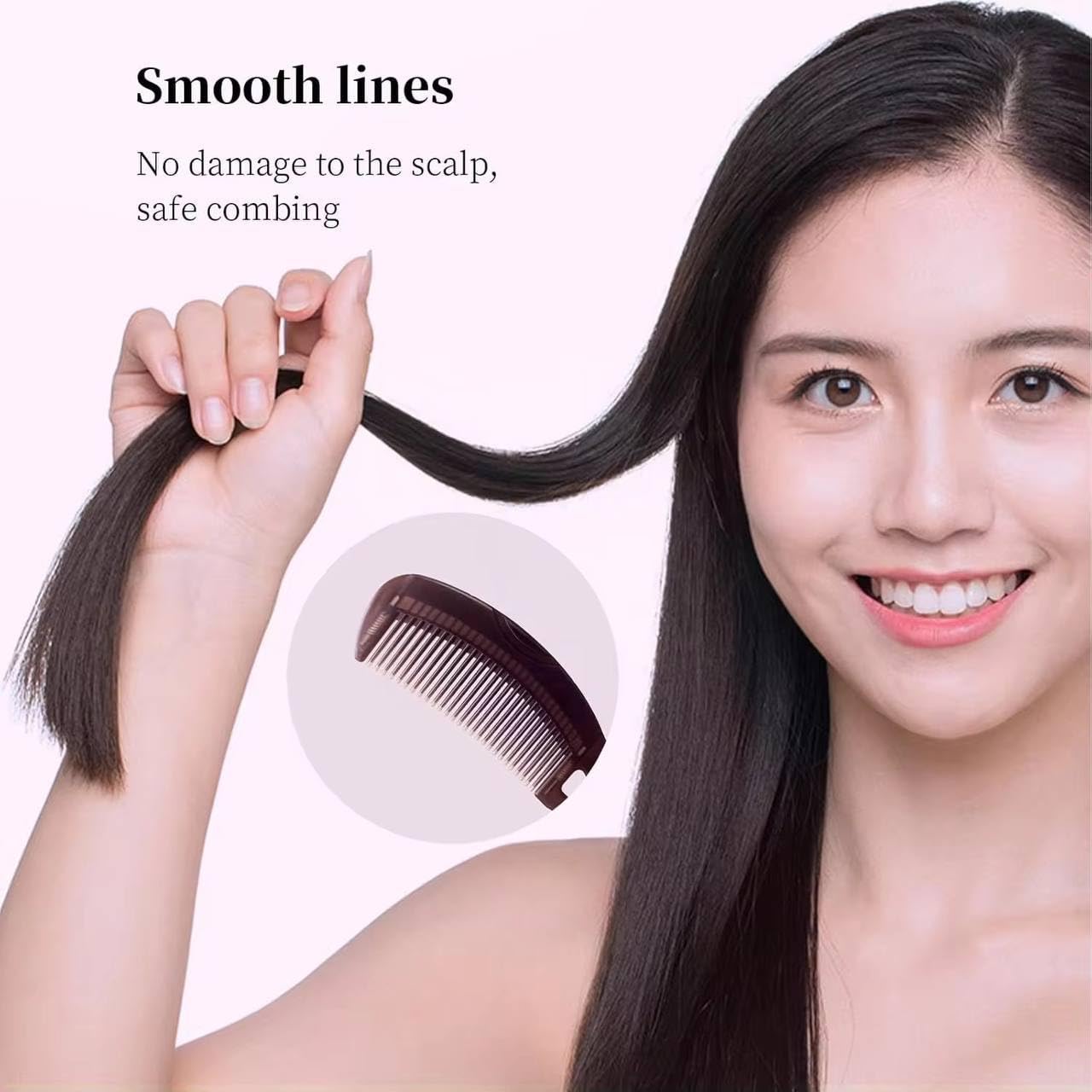AADCART Dandruff Comb Energy Massage Comb - Scalp Massage & Hair Oil Applicator, Lice Remover & Scalp Massager Brush, Unisex Brown Plastic Hair Dressing Comb for Dandruff Removal 1