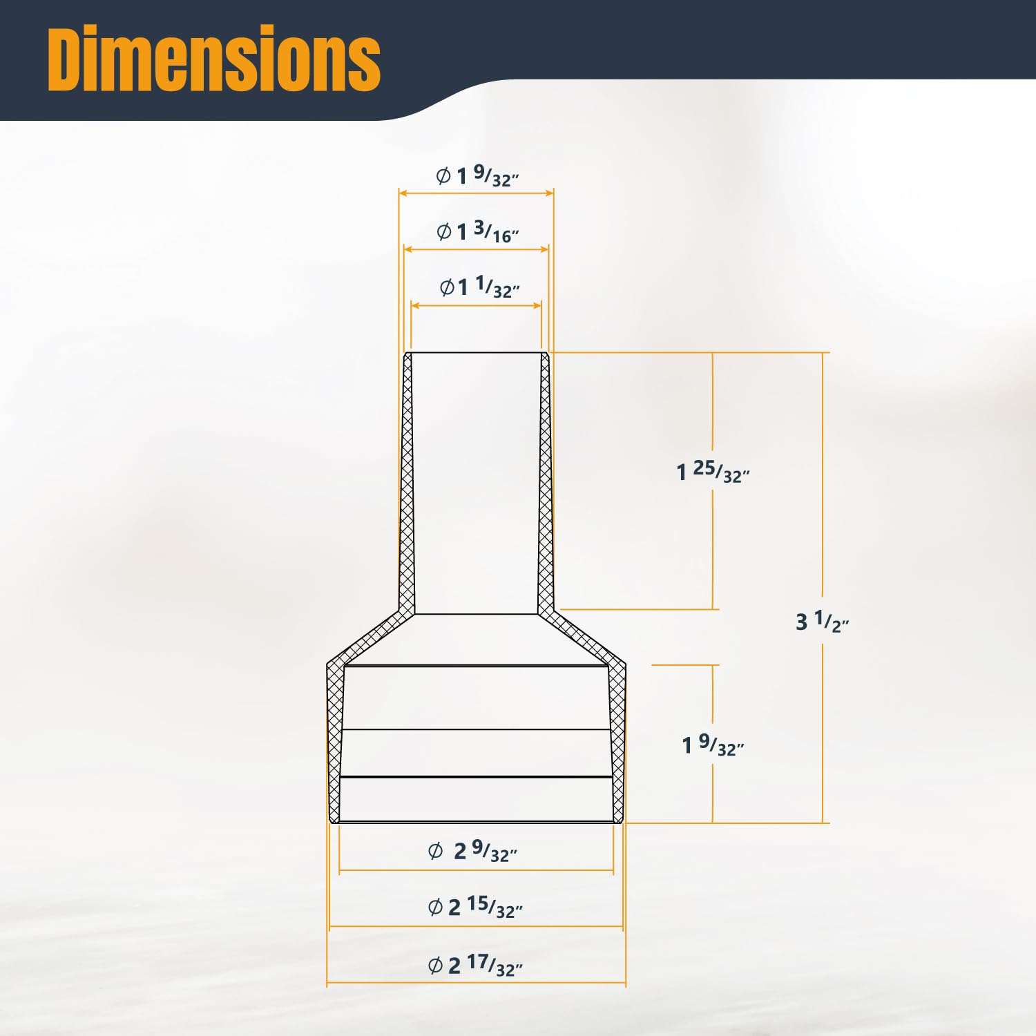 thumbnail image 2 of POWERTEC 2-1/2" To 1-1/4" Hose Reducer Dust Collector Adapter 70140 Wflfu1ddvf5wvxhs 2 of 12