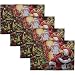 Santa Christmas Holiday Tapestry Placemats Set of 4