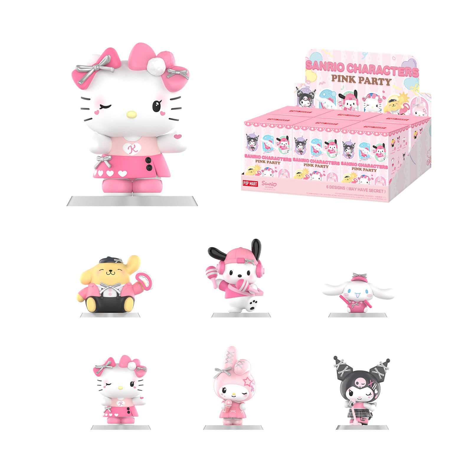 Amazon.co.jp: POP MART Sanrio characters Pink Party シリーズ 【1