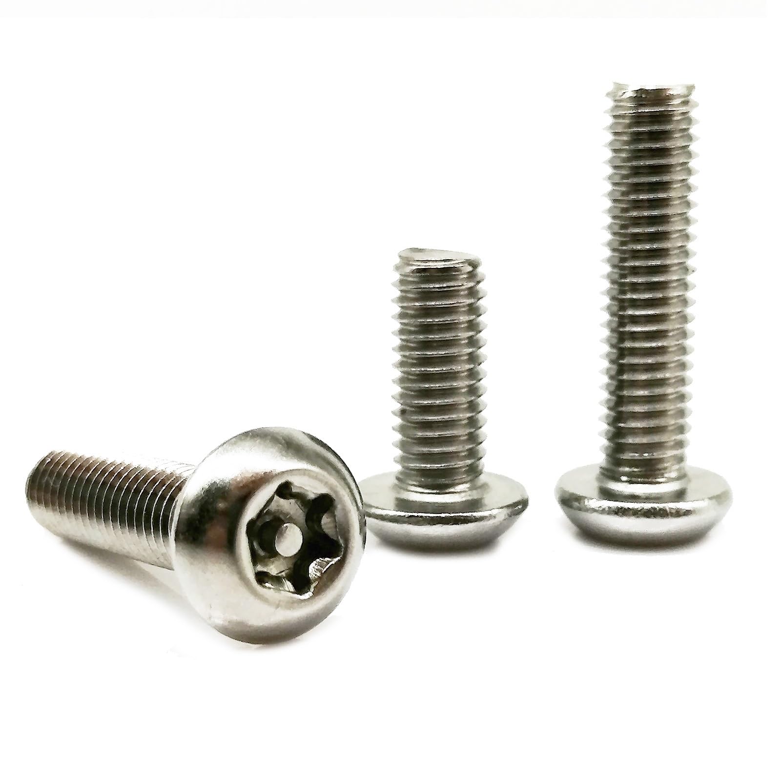 Tornillo autorroscante 5/10/50 piezas M6 M8 304 de acero inoxidable con seis lóbulos Torx de cabeza redonda con pin a prueba de manipulaciones (35 mm, 5 piezas M8)