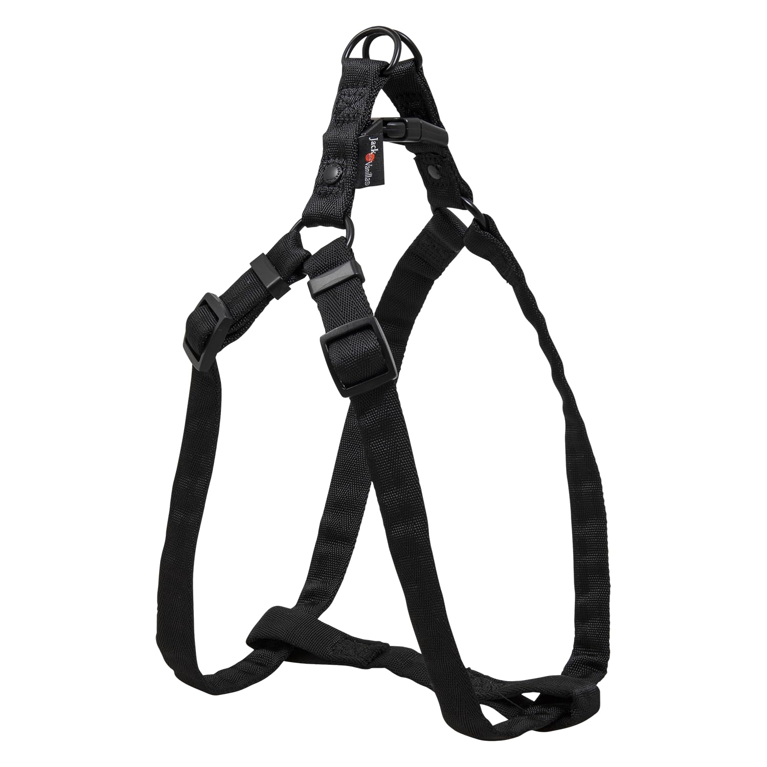 JACK AND VANILLA, Ergonomic Nylon Dog Harness, Adjustable, Lightweight, with Reflective Strips for Safety Size M, 20 mm