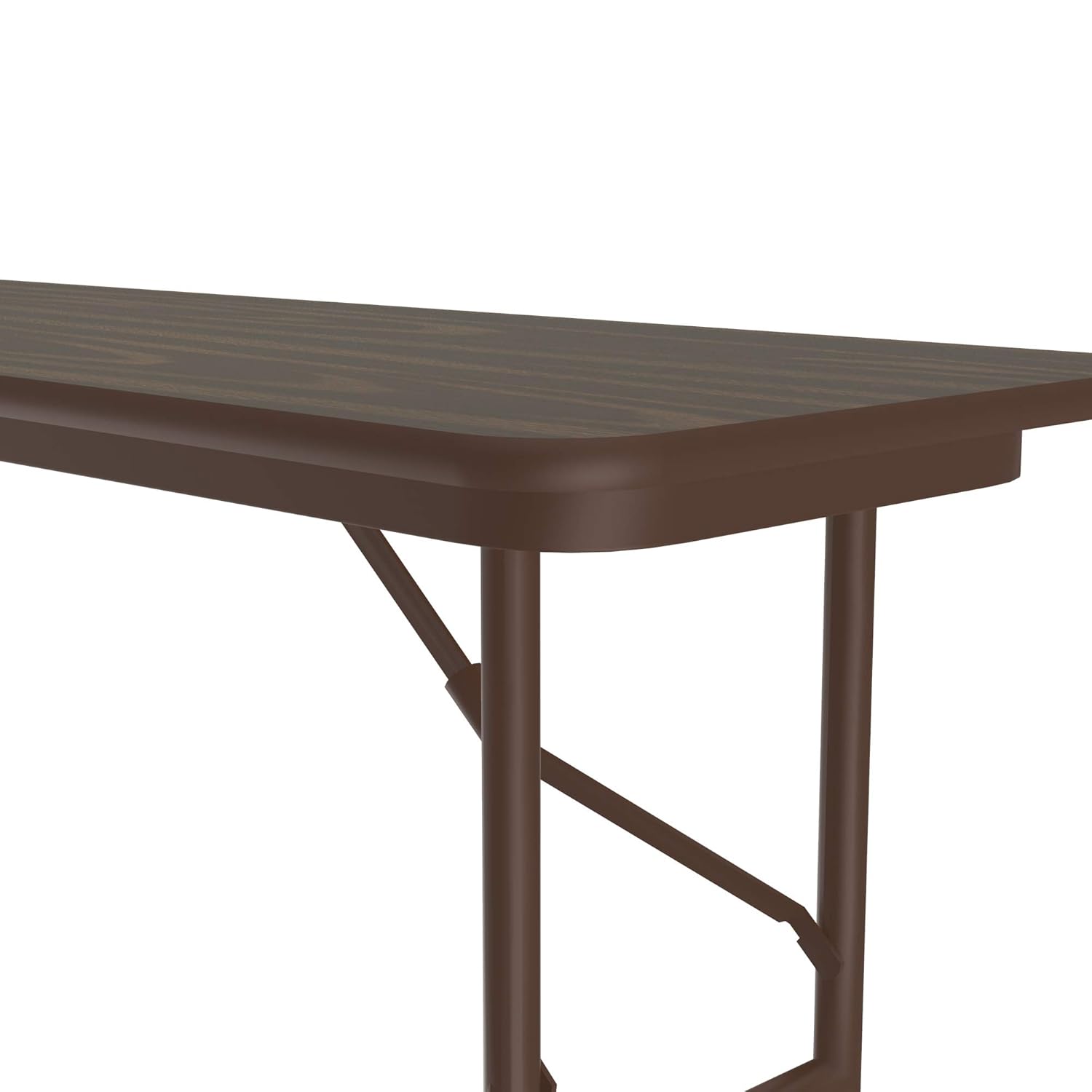 Correll 18"x72" Commercial Duty Folding Table, Walnut High Pressue Laminate Top, 3/4" Core (CF1872PX-01)