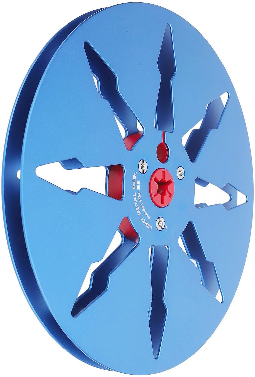 GOTOTOP 1/4 7 Inch Aluminum Tape Reel for Sound Recording, 8 Hole NAB Studer NAB Flange for Studer, Easy Installation Tape Reel Replacement (Blue)