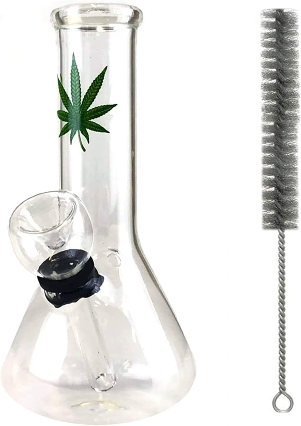 Bong - 6 inch Glass bong With Cleaning Brush-Bongsmoke weed Glassbong