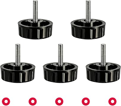 5 Pack Screws Nuts Caps for Fishing Spinning Reels Knob Power Handle Grip