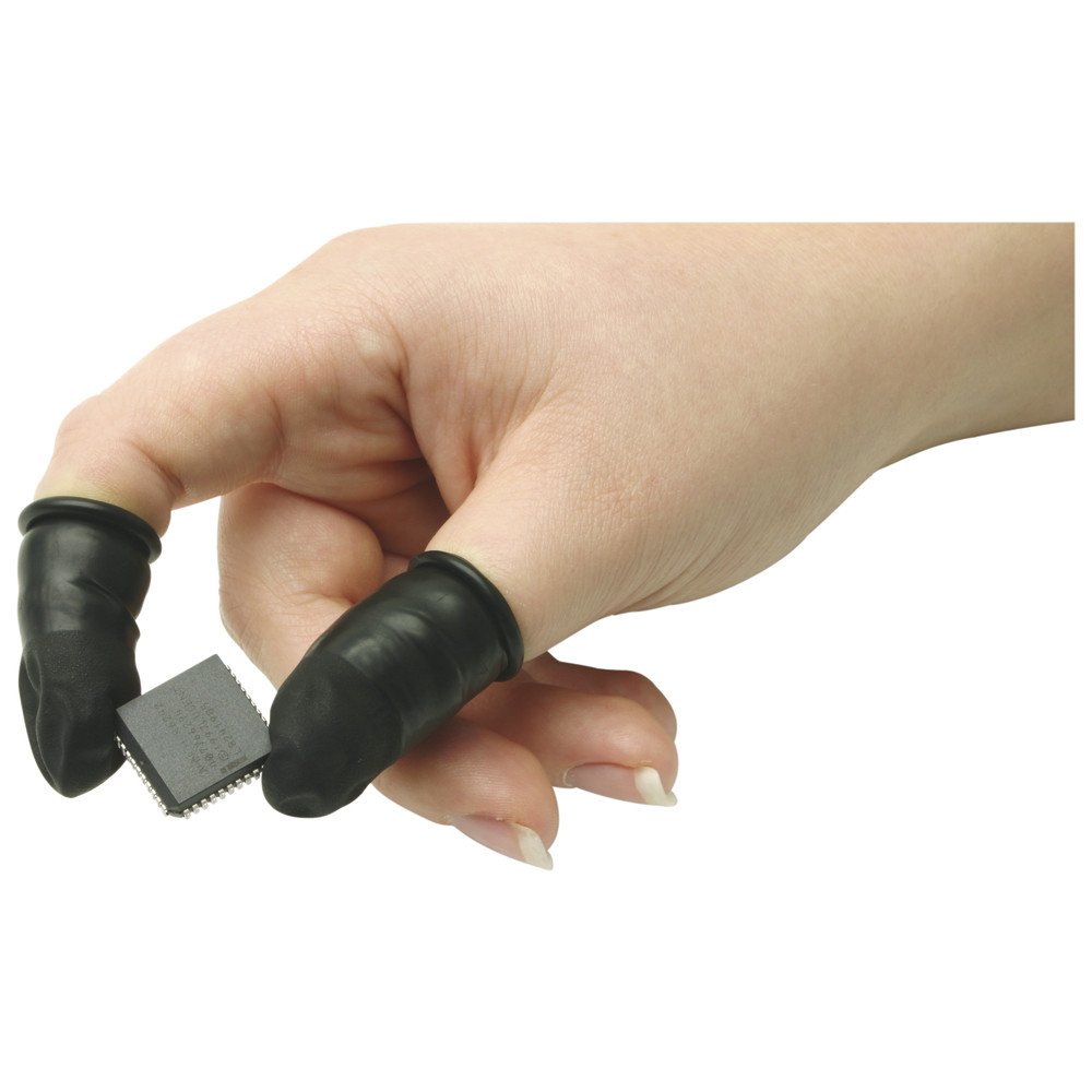 WETEC Fingerlinge leitfähig schwarz S Pack 1440 Stück