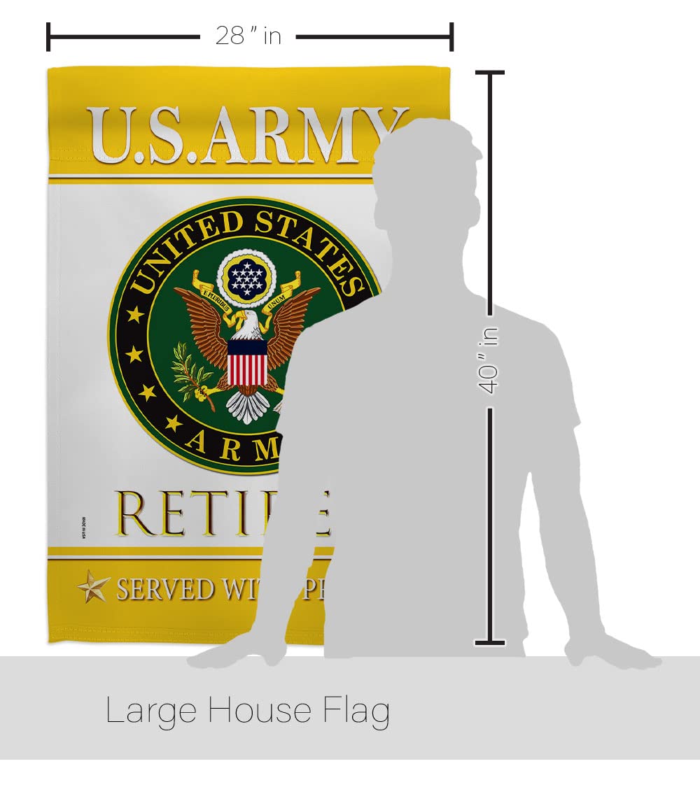 Breeze Decor US Army Veteran Gartenflagge – 33x47 Cm, Doppelseitig, Aus Strapazierfähiger Jute