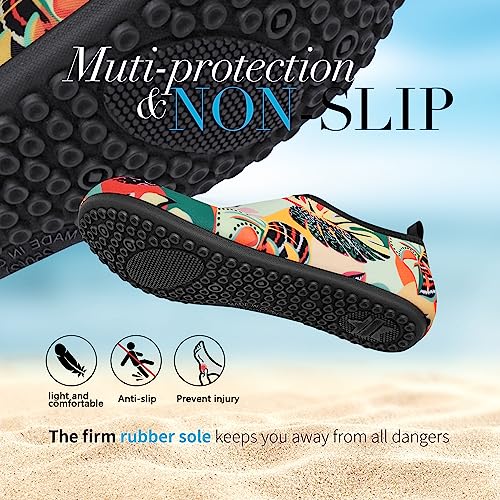 Image of Homitem Water Shoes for Women Men Aqua Socks Swim Beach Pool River Slip-On Barefoot Quick-Dry Vacation Cruise Essentials Accessories for Yoga Kayak Sports
