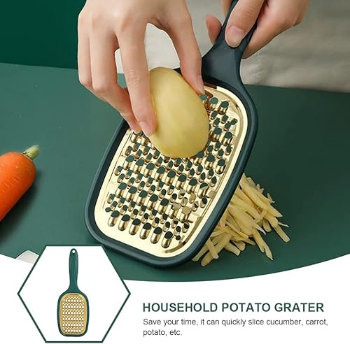 Miniatura 2 de Hemoton Pelador de patatas Pelador de verduras Rallador de acero inoxidable Rallador cuadrado grueso Rallador de queso de mano Rallador de verduras