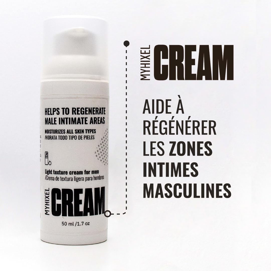 MYHIXEL Crème Intime Homme – Soin Intime Masculin Hydratant pour Usage Quotidien, Crème Douce pour Zone Intime, Ingrédients Naturels, 50 ml