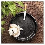 Mingmo Aschenbecher für Zigaretten Home Aschenbecher Kreative Tier Aschenbecher Haushalt Keramik große Kapazitäts-Auto-Büro-Aschenbecher Home Decoration Desktop-Aschenbecher Aschehalter für Raucher