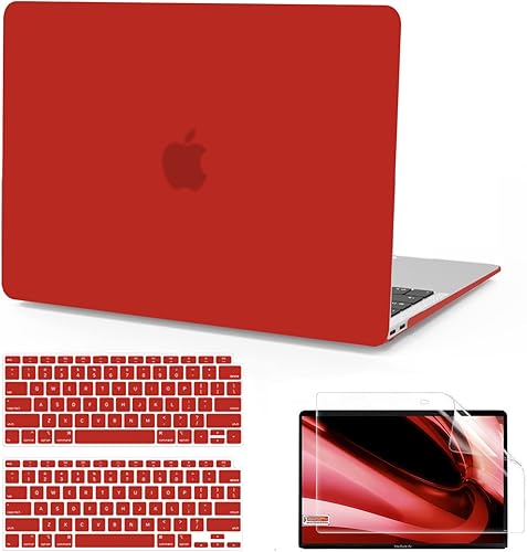 B BELK Funda compatible con MacBook Air de 13 pulgadas 2022 2021 2020 2019 2018 A2337 M1 A2179 A1932 Touch ID, carcasa rígida de plástico mate para