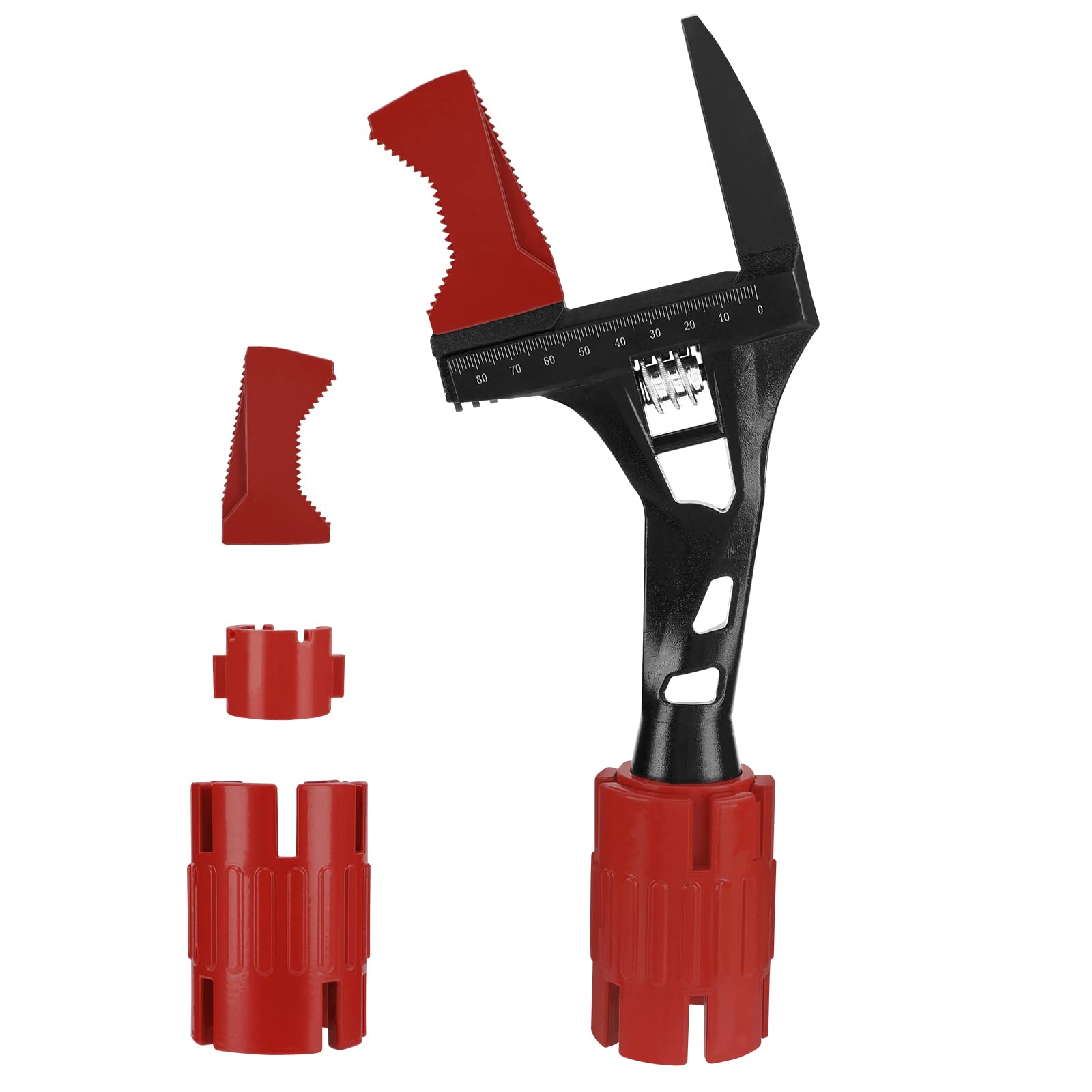 Llave inglesa ajustable, Macause 24 en 1 Herramientas de Plomería con hoja 11-90 mm Herramienta de Instalación de Grifoy Fregadero de Gran Apertura Llave Multifunción Para Tubería de Agua Para