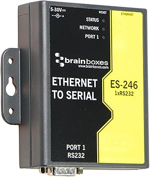 Brainboxes Device Server - 10Mb LAN, 100Mb LAN, RS-232 ES-246