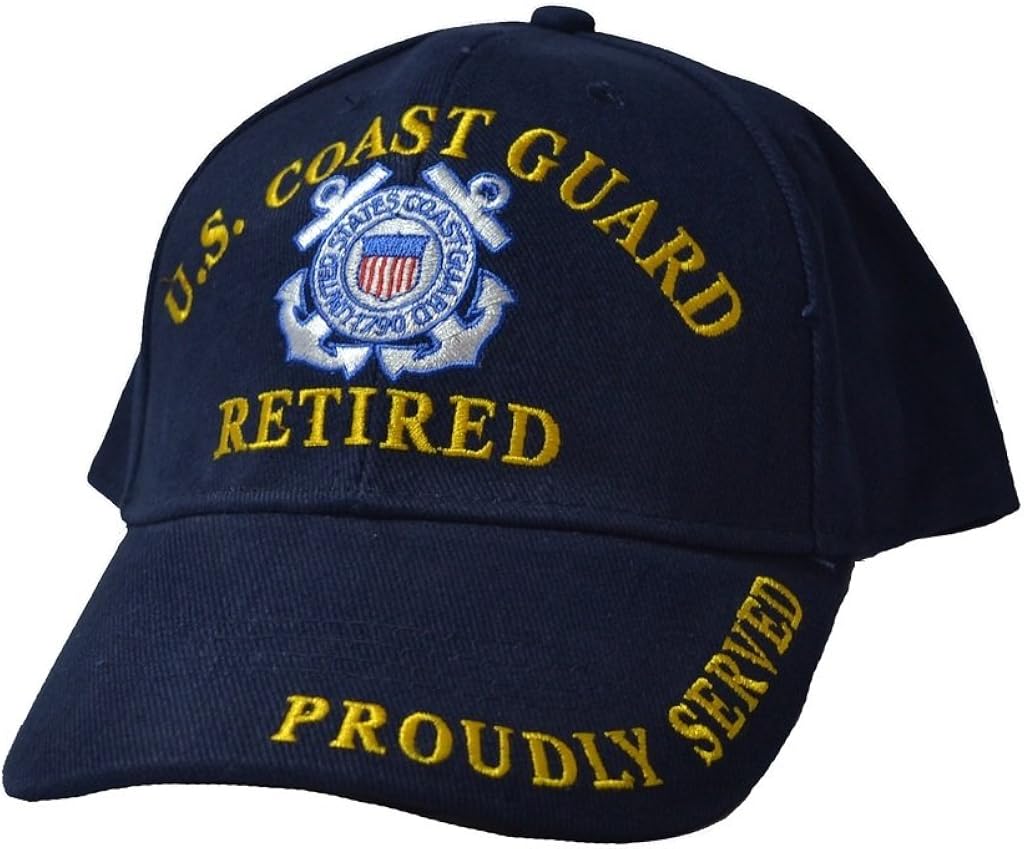 U.S. Coast Guard Retired Hat Cap Blue
