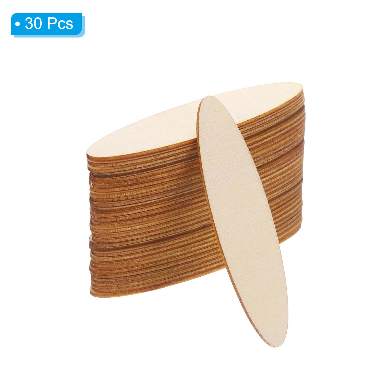 PATIKIL 80x20mm Wood Pieces - Image 3